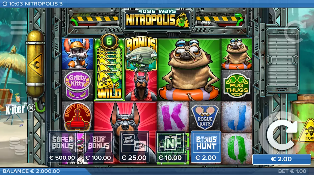 Слот Nitropolis 3 демо играть